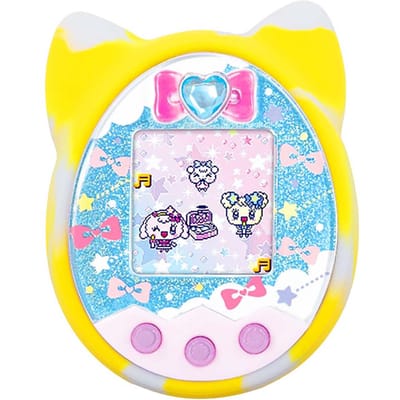 Beschermhoes Shell Siliconen Case Pet Game Machine Cover voor Tamagotchi Cartoon Electronic Pet geel