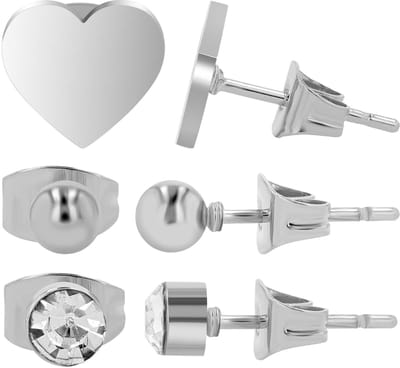 AKZENT Akzent dames oorbel Oorknopjes oorbellen Edelstahl zilver dames waterbestendig