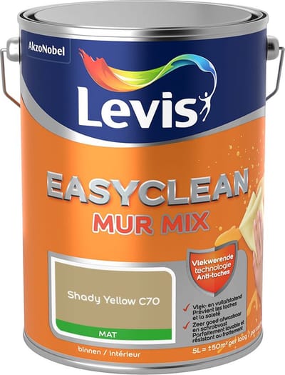 Levis - Easyclean Mur Mat Mix - Shady Yellow C70 - Mengverf - 5 L