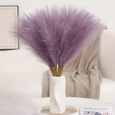 Dailygoods- Pampasgras 30 Stuks - Kunstmatig 55 cm - Levensechte Uitstraling - Duurzaam - Aanpasbare Stelen - Decoratieve Oplossing - Kunstbloemen