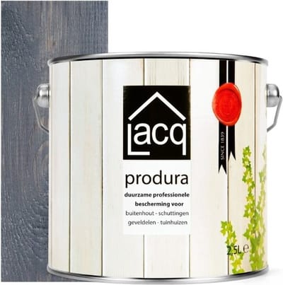 Lacq Produra - Beits - 2,5 liter - Antraciet - Duurzaam - Voor binnen en buiten