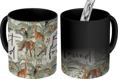 Magische Mok - Foto op Warmte Mokken - Koffiemok - Quotes - Best friends - Spreuken - Vrienden - Best friend - Magic Mok - Beker - 350 ML - Theemok - Mok met tekst