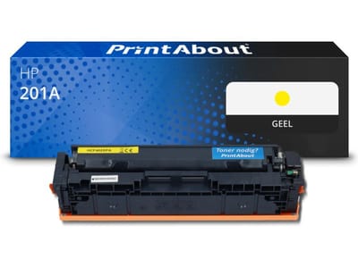 PrintAbout huismerk Toner 201A (CF402A) Geel Geschikt voor HP