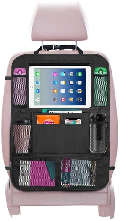 Dailygoods - Autostoelorganizer, autostoelorganizer voor peuters, achterbankorganizer voor kinderen, autoaccessoires voor kinderen