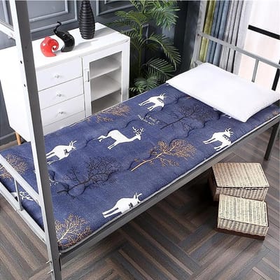 Japanse Vloer Matras - Futon Bed Opvouwbaar - Compact Slapen - Zelfnivellerend Schuim - 120x200cm - Grijs