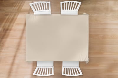 Tafelkleed - Tafellaken - 170x130 cm - Beige - Effen kleur - Binnen en Buiten