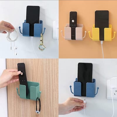 Wandhouder voor Mobiele Telefoons - Opbergdoos voor wandmontage - Afstandsbediening Houder - AB Houder - Remote Controll Holder - LOUZIR