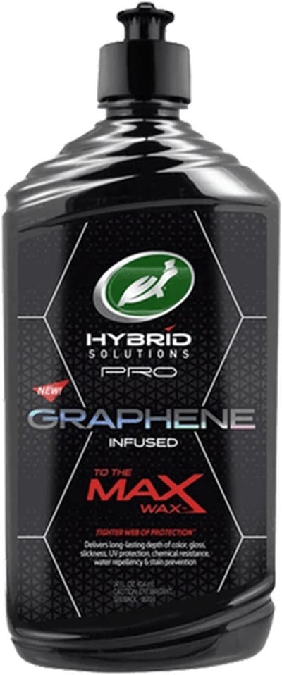 Turtle Wax Hybrid Solutions Pro Max Wax – Vloeibare wax gevoed met graphene - Geeft verbazingwekkende kleurdiepte & glans - Chemische bestendig & waterafstotend - 414ml