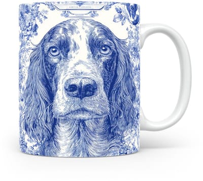 Mok Ierse setter Beker voor koffie of tas voor thee, cadeau voor dierenliefhebbers, moeder, vader, collega, vriend, vriendin, kantoor, opa, oma, hond, kerst, sinterklaas, verjaardag