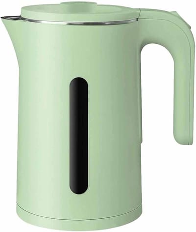 Slimme Waterkoker - Isolerende Ketel - Warm Drankje Zetten - Dubbelwandig Koel Blijvend - 1.5 Liter Capaciteit - Groen