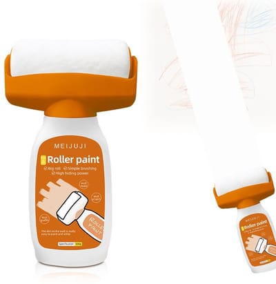 Muurverf Reparatie Wit 500g - 2-in-1 Muur Reparatie Roller - Innovatief Ontwerp - Eenvoudig in gebruik - ShopVlot