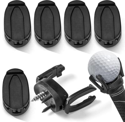 Dailygoods - Opvouwbare Plastic Golfbal Pick Up Retriever Grabber Klauw Zuignap Sucker Accessoires Golf Ball Picker Bovenste voor Putter Grip Back Saver Tool voor Golfer 6 Pack