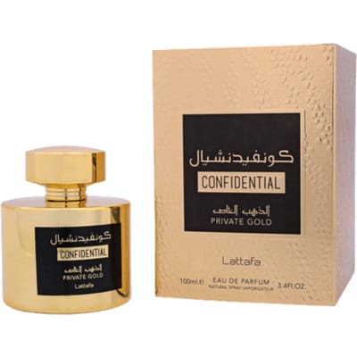Lattafa Lattafa Confidential Private Gold eau de parfum spray (unisex) 100 ml