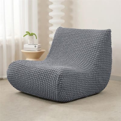 Elastische Armloze Bankhoes voor Woonkamer Polar Fleece Ontspannende Bankhoezen Allesomvattende Lounge Bank Beschermers