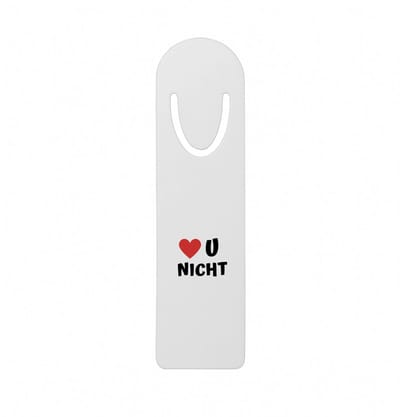 Hacebo® - love u nicht metalen boekenlegger - Nicht - de liefste nicht - verjaardag - cadeautje voor nicht - nicht artikelen - kado - geschenk Bladwijzer boekenleggers - 12.7 cm x 3.2cm