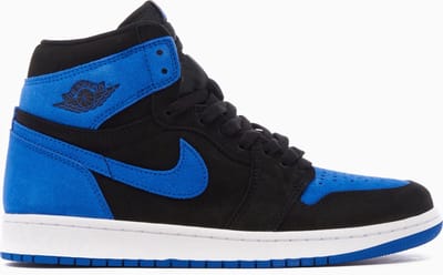 Air Jordan 1 Retro High OG 'Royal Reimagined' - maat EU45.5 - DZ5485-042 - blauw - zwart - sneakers hoog