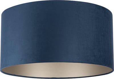 Uniqq Lampenkap velours konings blauw Ø 50 cm – 25 cm hoog