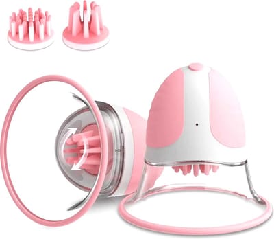 RedParrot tepel vibrator set van 2 - Zuig en tril standen - Vacuüm tepelzuiger - 360 graden vibrerend - 10 vibratiestanden