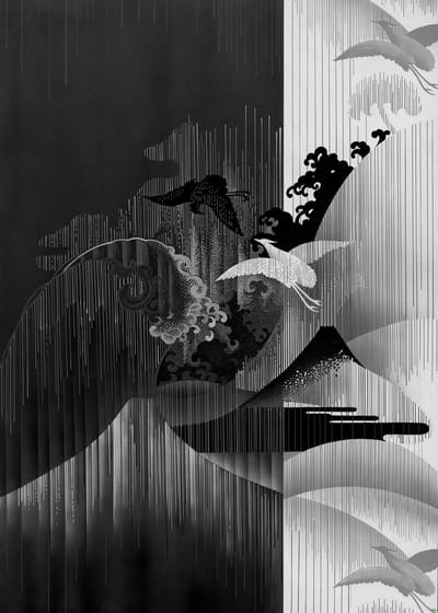 Fotobehang - Yin Yang 200x280cm - Vliesbehang