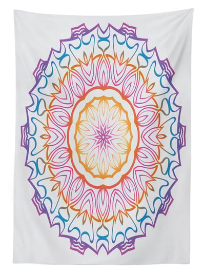 ABAKUHAUS Midden-Oosten tafelkleed – 140x170 cm – satijnmix, veelkleurig