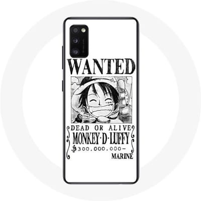 Samsung Galaxy A41 hoesje One Piece Manga onderzoeksposter Wit wit