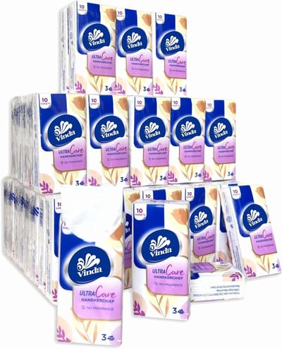 Reisformaat Zakdoekjes, 3-Laags, Extra Zacht en Absorberend (80 Pakken)