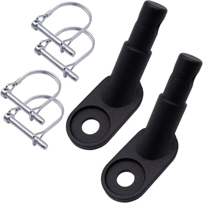 Haken voor fietsaanhangers - 2 stuks met 4 vergrendelingspennen, geschikt voor kinderwagens, fietsen en kinderaanhangers