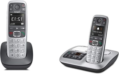 Draadloze Vaste Telefoon - DECT Telefoon Huistelefoon - Thuiscommunicatie - Extra Luid Volume - Niet gespecificeerd - Zwart grijs