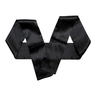 Rimba - Blinddoek - Ook Voor Bondage - Nylon - Zwart - 150 cm lengte - 10 cm breed