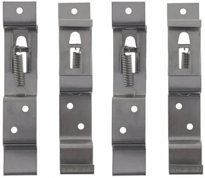 Benson Kentekenplaat klemmen - 4x stuks - RVS - nummerplaat bevestigen - aanhanger