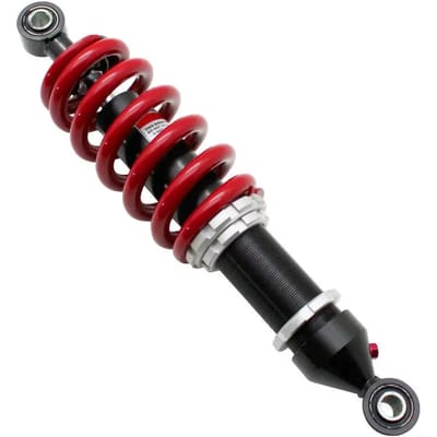 P2R achterschokdemper voor Derbi 50 Senda motoren 1994 tot 1999 rood veer / 335mm Gloednieuw