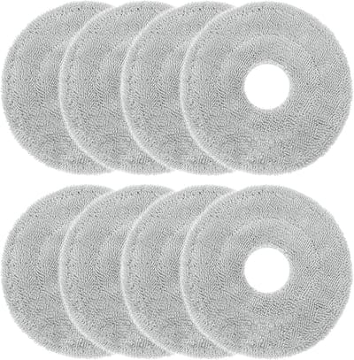 (8-pack)Dweilpads reserveonderdelen voor Dreame L10 Ultra/ L10S Pro / L10S Ultra Heat/ L10 Prime/ L20 L30 L40 L50 Ultra/ X30 X40 X50 Ultra/Mova E30 V50 Ultra P10 P50 Pro Ultra Robot dweildoeken