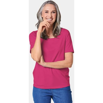 Verzorgd shirt dat mooi in model blijft - roze - Gr. 38 van Goldner Fashion