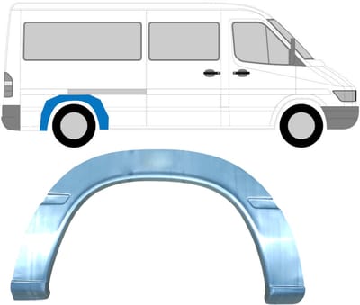 Reparatiepaneel achterspatbord voor Mercedes Sprinter 1995-2006 / Links = Rechts
