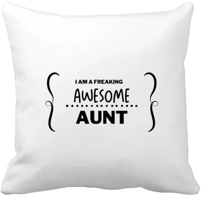 Akyol - i am a freaking awesome aunt Kussen hoes - Tante - geweldige tante - liefste tante - verjaardag - cadeau - kado - bedankje - geschenk - 40 bij 40 cm