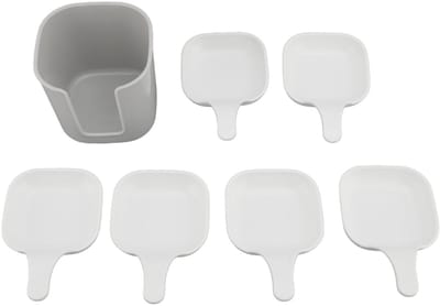Dailygoods- Dipsaus Houder Draagbaar - Multifunctionele Schaal - Opbergdoos - Compact - Stijlvol - Voor Voedselliefhebbers - Dipset