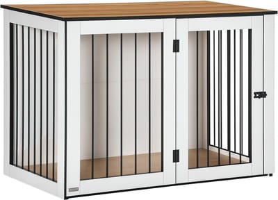 PawHut Hondenkooi met deur en tralies D02-090