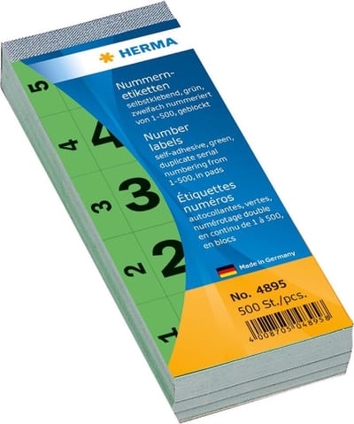 HERMA decoration adhesive - 2.8 x 5.6 cm - 100 sheets - Groen - Papier