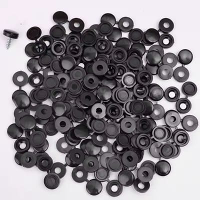 TLVX 100 stuks Schroef Covers Zwart - Afdekkapjes voor schroeven - Schroefdop - Schroeven deksel - Schroef onzichtbaar maken - Beschermkap - Schroeven eenvoudig en mooi afdekken