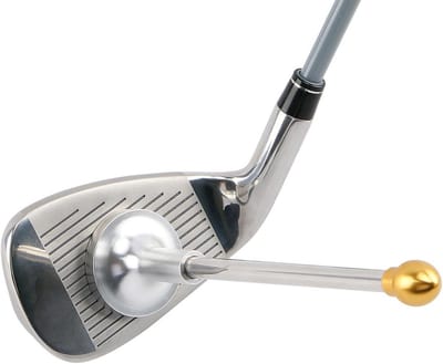Golf Uitlijningsstokken - Chipping Assist - Swing Correctie - Magnetische Bodem - 37.6 cm - Goud