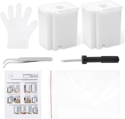 SnelShoppen - 2 Stuks Vervangende Afvalinktpads voor Epson Ecotank ET-2800 ET-4800 ET-2400 - Inclusief Accessoires en Handleiding - Onderhoudsset voor