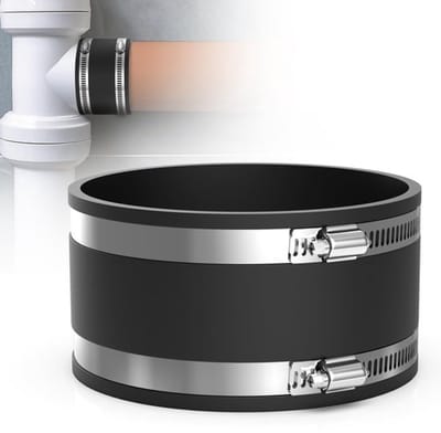 Rubber Koppeling 125 mm - Flexibele Verbinding - Roestvrij Stalen Klemmen - Ventilatiepijpen - Hoses - Duurzaam EPDM Rubber