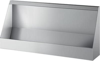 Urinoirgoot wandmodel L.1200 boventoevoer RVS 304 sat