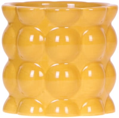 Kolibri Home | Cotton Shine sierpot - Yellow - Ø9cm