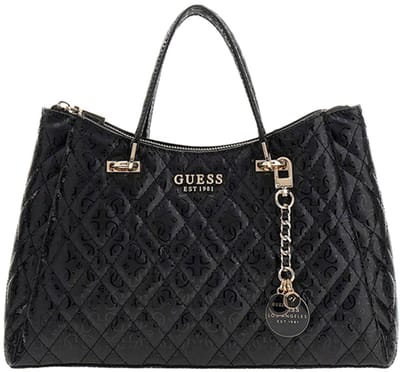 Guess Isemay Medium Handtas Dames - Imitatieleer - Zwart