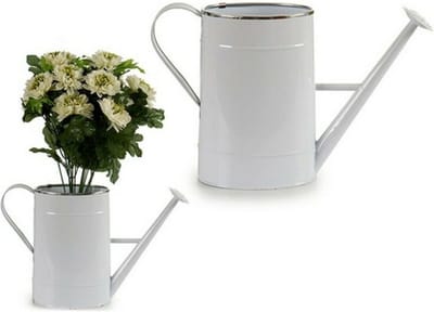Decoratieve gieter Metaal Wit (10,5 x 22,5 x 38 cm)