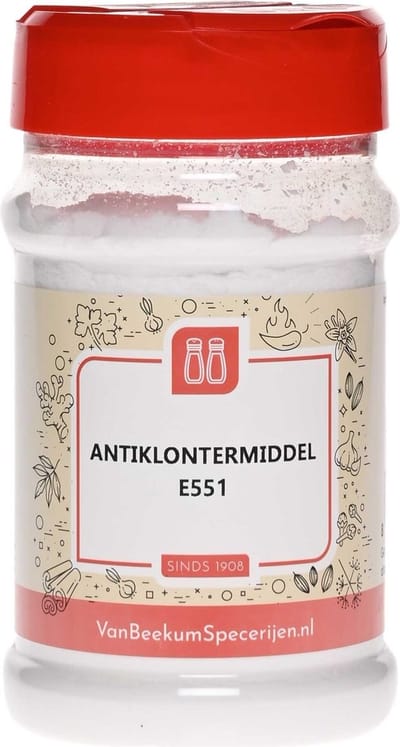 Van Beekum Specerijen - Antiklontermiddel E551 - Strooibus 25 Gram