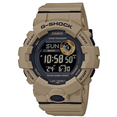 Casio Heren Resin 200M Waterbestendig Digitaal Schokbestendig Kwarts Horloge GBD-800UC-5 bruin
