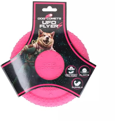 Dog Comets UFO Flyer S - Frisbee voor Honden - TPR - hondenfrisbee - frisbee hond - Roze