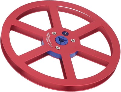 7 Inch Metalen Haspel voor Geluidstape - Aluminium - 6 Gaten - Universeel - Zilveren Roestvrijstalen Schroeven - Geschikt voor 1/4 Tape Decks - Vervanging voor Beschadigde Reel.